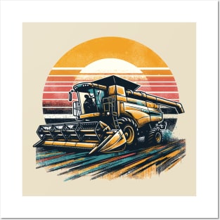 Combine Harvesters Posters and Art